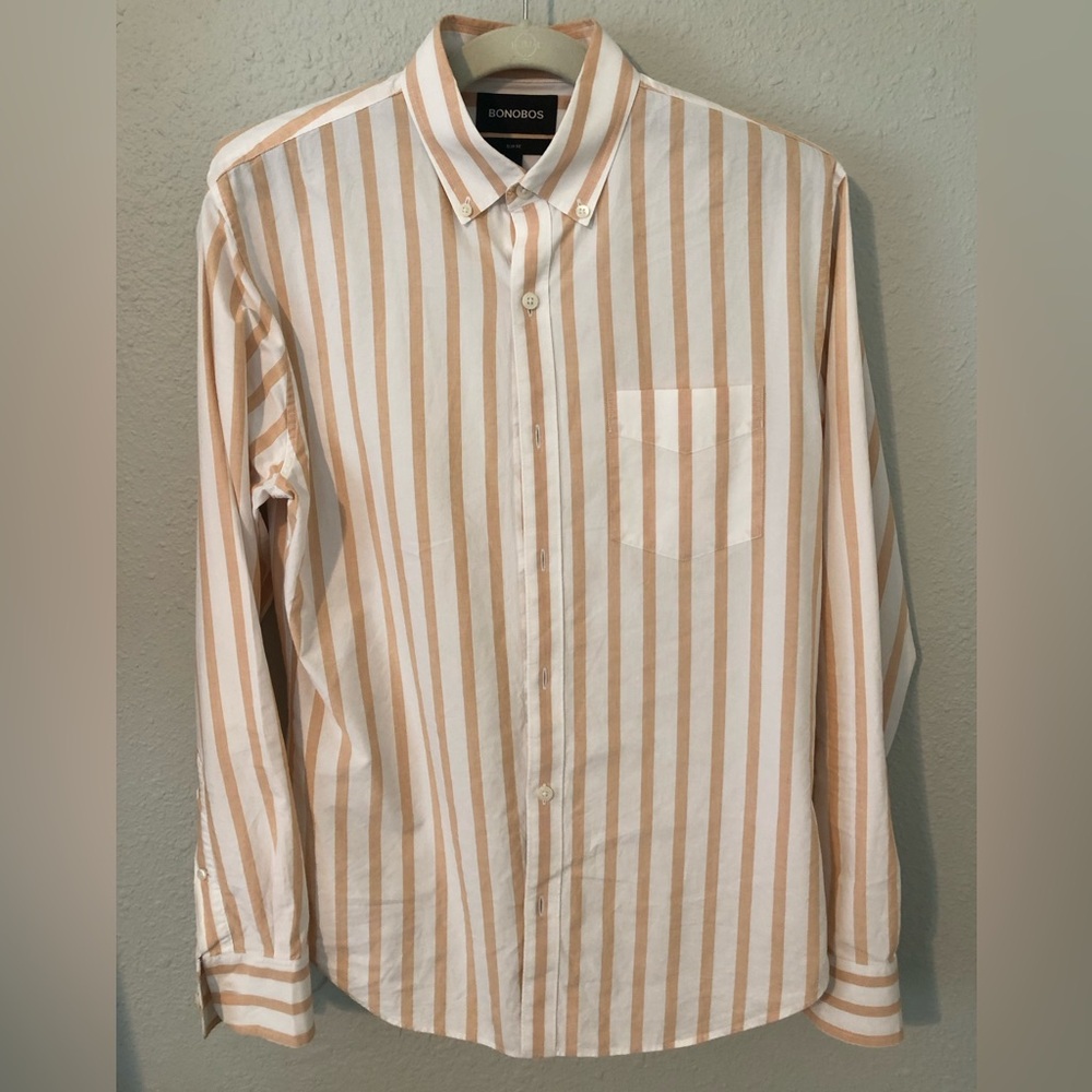 Bonobos Long Sleeve Shirt Slim Fit Medium